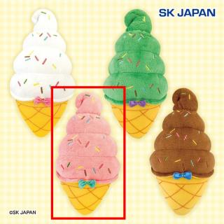 【Cストロベリー】ソフトクリームぬいぐるみ