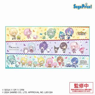 【サンリオ】【B:ワンダーランズ×ショウタイム＆25時、ナイトコードで。＆バーチャル・シンガー】プロジェクトセカイ カラフルステージ！ feat. 初音ミク×サンリオキャラクターズ ミニキャラ[PM]バスタオル