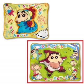 【クレヨンしんちゃん】【Bプテラノドン(背景草原)】クレヨンしんちゃん ぷっくり半立体クッション