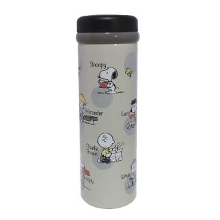 【スヌーピー】【Bグレー×蓋ブラック】スヌーピーステンレスボトル350ml