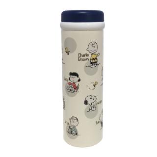 【スヌーピー】【Aアイボリー×蓋ネイビー】スヌーピーステンレスボトル350ml