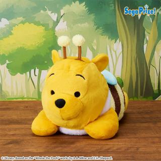 【ディズニー】くまのプーさん　寝そべり　スーパーラージぬいぐるみ　みつばちVer.