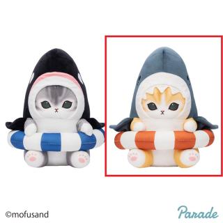 【mofusand】【Aサメにゃん】mofusand サメにゃんシャチにゃんBIGぬいぐるみ～浮き輪でエンジョイ～