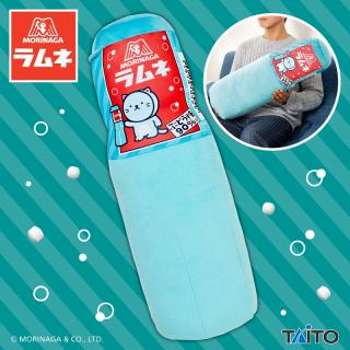 森永ラムネ　ボトル型クッション