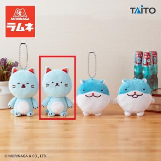 【Aラムねこ(口閉じ)】森永ラムネ ぬいぐるみマスコット