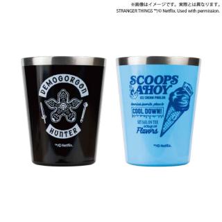 【Stranger Things】【B青×黒セット】Netflixシリーズ「ストレンジャー・シングス 未知の世界 」 ステンレスタンブラーセット