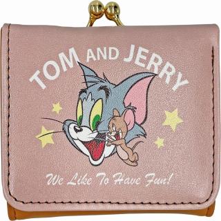 【トムとジェリー】【B:BROWN】TOM＆JERRY 小銭入れ付きミニ財布