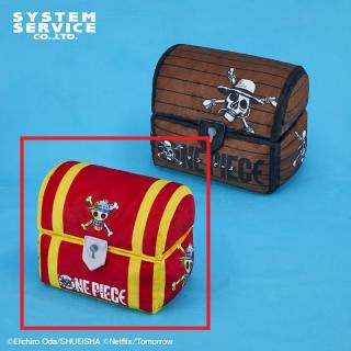 【ワンピース】【A赤色】Netflixシリーズ｢ONE PIECE｣ 宝箱ぬいぐるみXL