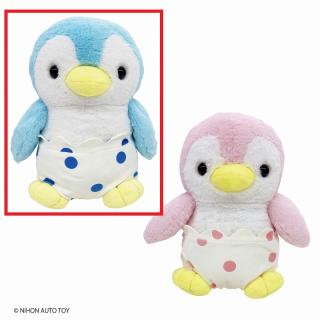 【Aおぱんつブルー】おぱんつベビーぺんぎんぬいぐるみBIG