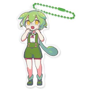 【ずんだもん】【Fそんな…(びっくり顔)】ずんだもん アクリルキーホルダーなのだ！