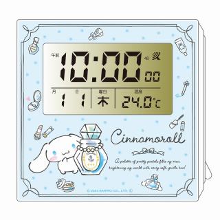 【サンリオ】【A:Blue(シナモロール)】シナモロール・クロミ 電波クロック