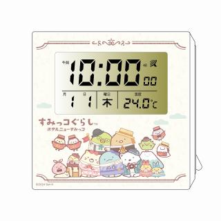 【すみっコぐらし】【B:IVORY】すみっコぐらし 電波クロック7(ホテルニューすみっコ)