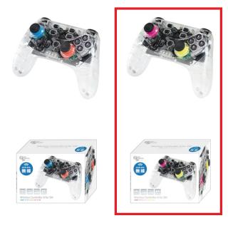 【B:PINK×YELLOW】GameSpirits SW用ワイヤレスコントローラー8