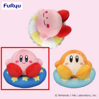 【星のカービィ】【Bにっこり(目開け)】星のカービィ ぷかぷかうきわぬいぐるみ
