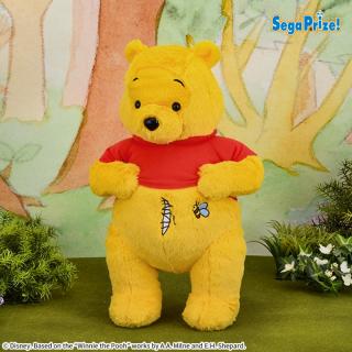 【ディズニー】くまのプーさん　Lぬいぐるみ　おなかの縫い目ほつれちゃったVer.