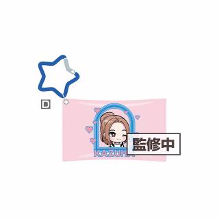 【LE SSERAFIM】【D:KAZUHA】LE SSERAFIM きゅるぽっぷん 星型カラビナ付きクリアポーチ