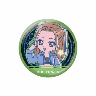 【LE SSERAFIM】【C:HUH YUNJIN～ANTIFRAGILE～】LE SSERAFIM のすたるぽっぷ ホログラム缶バッジ