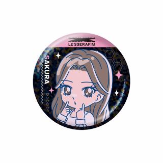 【LE SSERAFIM】【G:SAKURA～FEARLESS～】LE SSERAFIM のすたるぽっぷ ホログラム缶バッジ