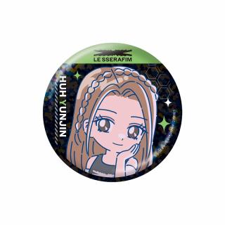 【LE SSERAFIM】【H:HUH YUNJIN～FEARLESS～】LE SSERAFIM のすたるぽっぷ ホログラム缶バッジ