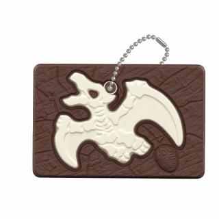 【Dプテラノドン】キャラパキ 発掘恐竜チョコ ラバーキーホルダー