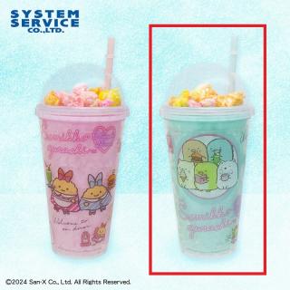 【すみっコぐらし】【Bブルー】すみっコぐらし しっぽずダイナー ストロー付きスイーツクリアタンブラー
