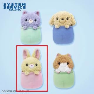【FANS】【Cうさぎ】FANS ぽっけず ひょっこりどうぶつミニぬいぐるみ