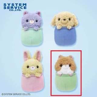 【FANS】【Dハムスター】FANS ぽっけず ひょっこりどうぶつミニぬいぐるみ