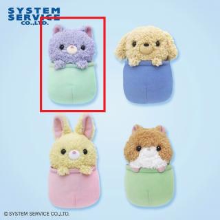 【FANS】【Aこねこ】FANS ぽっけず ひょっこりどうぶつミニぬいぐるみ