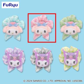 【サンリオ】【Bピンク】マイメロディ・クロミ 推しふわエアポートカラフルシュシュ