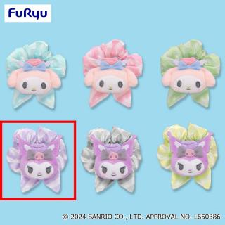 【サンリオ】【Dパープル】マイメロディ・クロミ 推しふわエアポートカラフルシュシュ