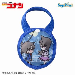 【名探偵コナン】【Bコナン＆蘭】名探偵コナン　メモリアルカット　ラウンド型ケース付エコバッグ（EX）