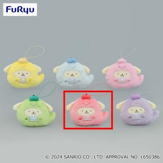 【サンリオ】【Eレッド】ポムポムプリン パステルキャンディおばけマスコット