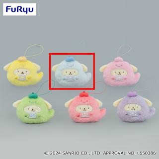 【サンリオ】【Bブルー】ポムポムプリン パステルキャンディおばけマスコット