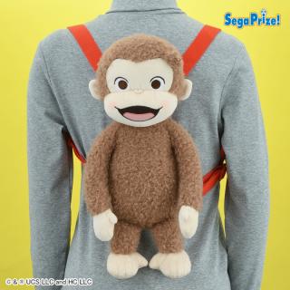【おさるのジョージ】【Aあか】おさるのジョージ　赤いほっぺ　[PtZ]ウキウキぬいぐるみリュック