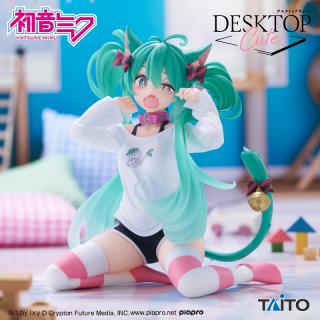 【初音ミク】初音ミク　Desktop Cute フィギュア　～猫耳Tシャツver.～