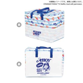 【Stranger Things】【A水色×白】Netflixシリーズ「ストレンジャー・シングス 未知の世界」 保冷保温BIGマルチバッグ