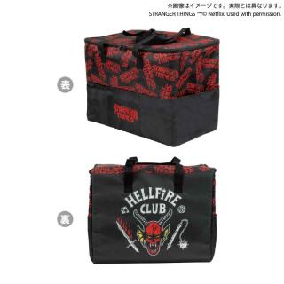 【Stranger Things】【B黒×赤】Netflixシリーズ「ストレンジャー・シングス 未知の世界」 保冷保温BIGマルチバッグ