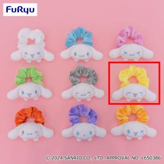 【サンリオ】【Fイエロー】シナモロール ぴょこきゅんカラフルシュシュ～パステルカラー～