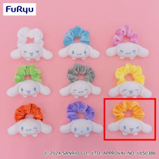 【サンリオ】【Iオレンジ】シナモロール ぴょこきゅんカラフルシュシュ～パステルカラー～