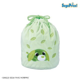 【お茶犬】【Cお茶犬（寝そべり）】お茶犬＆お茶猫　[PM]巾着バニティポーチ