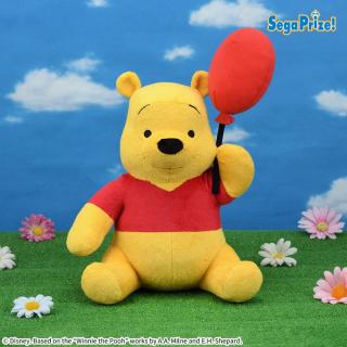 【ディズニー】くまのプーさん　Lぬいぐるみ　風船ぶらさがりポーズ