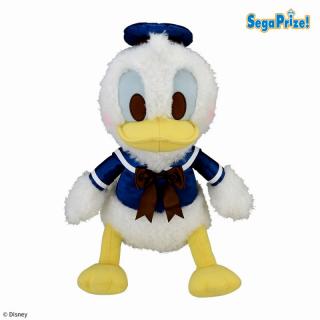 【ディズニー】ドナルドダック　赤いほっぺ　Lぬいぐるみ　ブルーゴールド