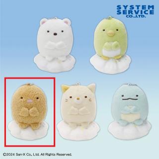 【すみっコぐらし】【Cとんかつ】すみっコぐらし 星空さんぽ ボールチェーン付き雲にのっかりぬいぐるみ