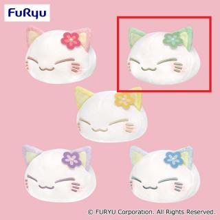 【ねむネコ】【Bグリーン】ねむネコ ふんわりカラーぬいぐるみ