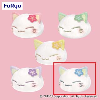 【ねむネコ】【Eブルー】ねむネコ ふんわりカラーぬいぐるみ