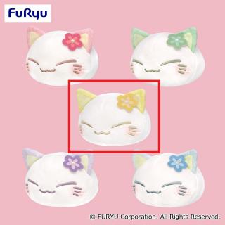 【ねむネコ】【Cイエロー】ねむネコ ふんわりカラーぬいぐるみ