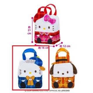 【サンリオ】【Bディアダニエル】サンリオキャラクターズ チェック×チェックふわふわバッグ1