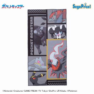 【ポケットモンスター】【Bブラック】ポケットモンスター　[PM]バスタオル　カラーコレクション　～ブルー＆ブラック～