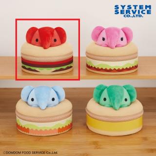 【ドムドムハンバーガー】【Aレッド】ドムドムハンバーガー どむぞうくんハンバーガーからひょっこりポーチ