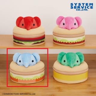 【ドムドムハンバーガー】【Cブルー】ドムドムハンバーガー どむぞうくんハンバーガーからひょっこりポーチ